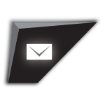 email icon with internal glow effect