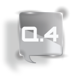 Accordion question icon with Q4 text